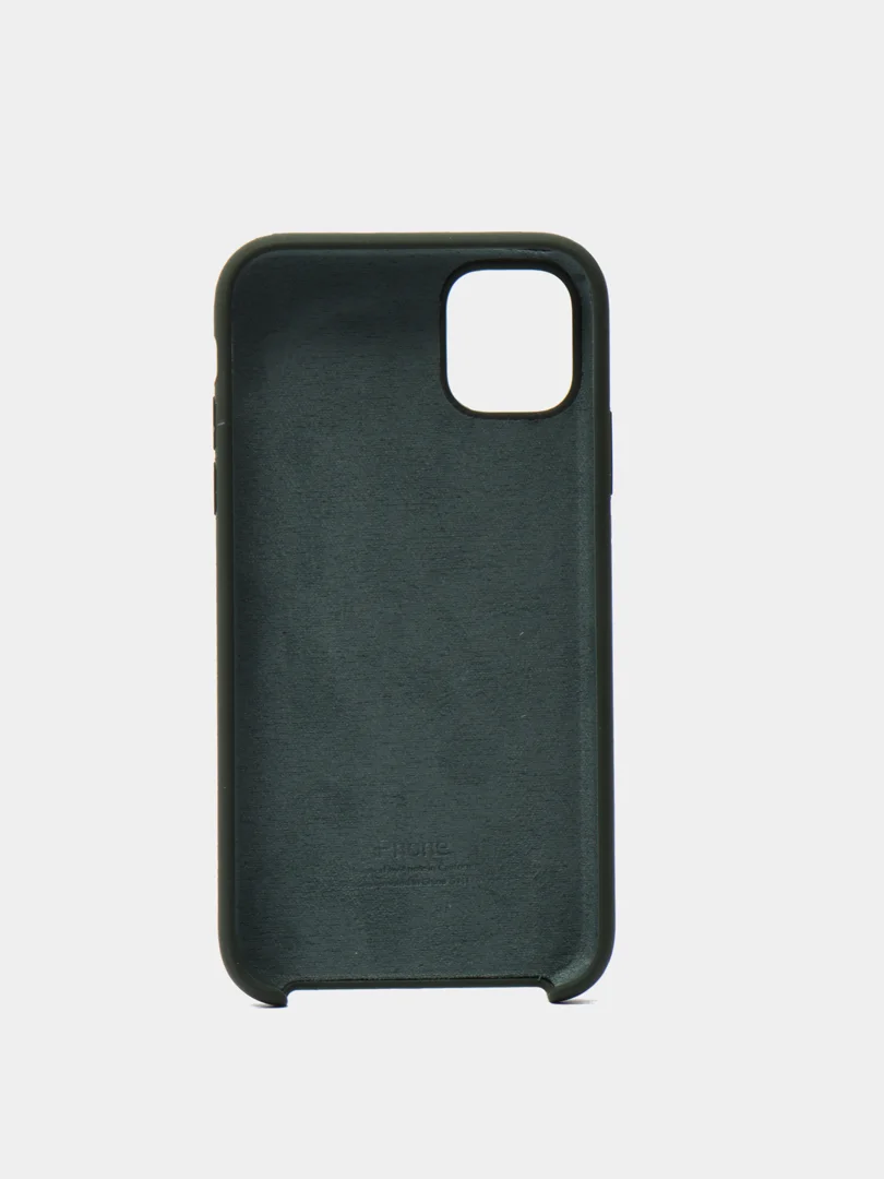 Зеленый чехол Silicone Case для iPhone 11, силиконовый