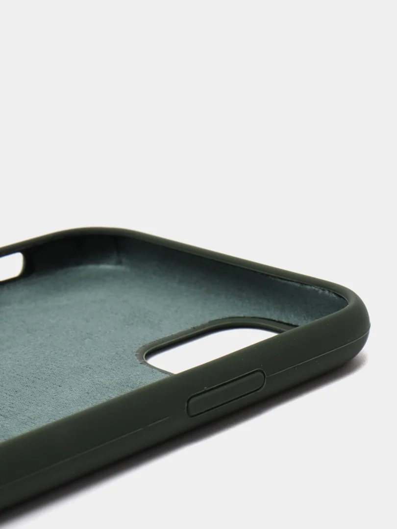 Зеленый чехол Silicone Case для iPhone 11, силиконовый