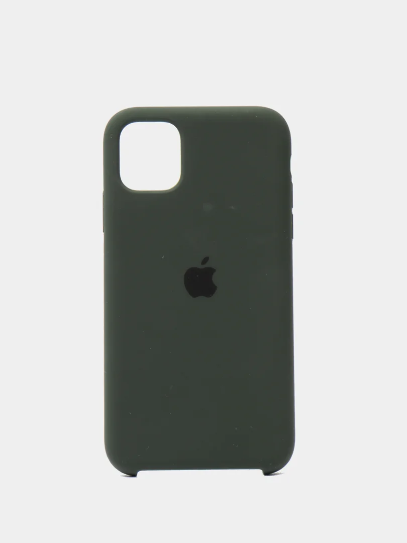 Зеленый чехол Silicone Case для iPhone 11, силиконовый