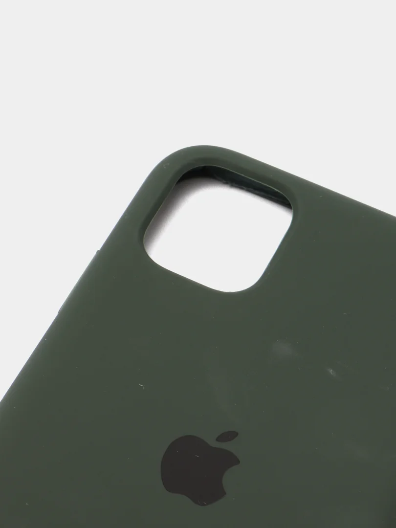 Зеленый чехол Silicone Case для iPhone 11, силиконовый