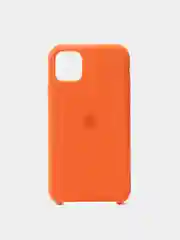 Оранжевый чехол Silicone Case для iPhone 11, силиконовый