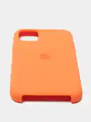 Оранжевый чехол Silicone Case для iPhone 11, силиконовый