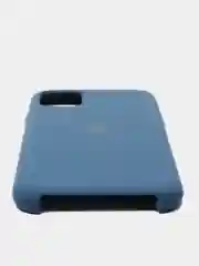 Синий меланж чехол Silicone Case для iPhone 11, силиконовый