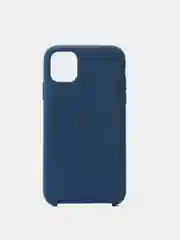 Синий меланж чехол Silicone Case для iPhone 11, силиконовый