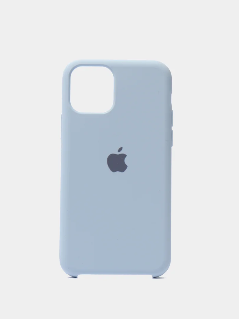 Небесно-голубой чехол Silicone Case для iPhone 11 Pro, силиконовый