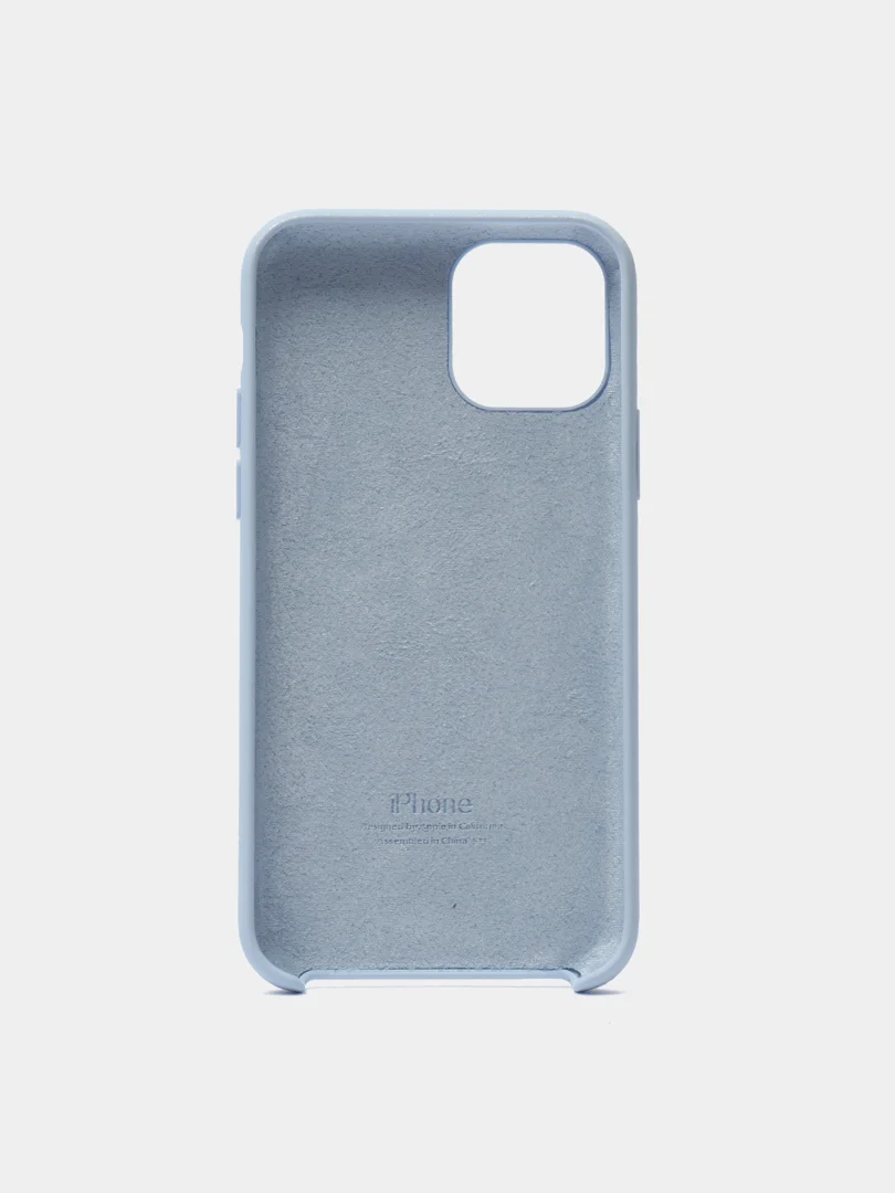 Небесно-голубой чехол Silicone Case для iPhone 11 Pro, силиконовый