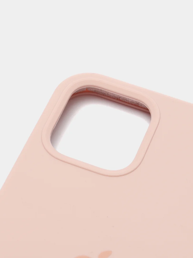 Кремовый чехол Silicone Case для iPhone 12/12 Pro