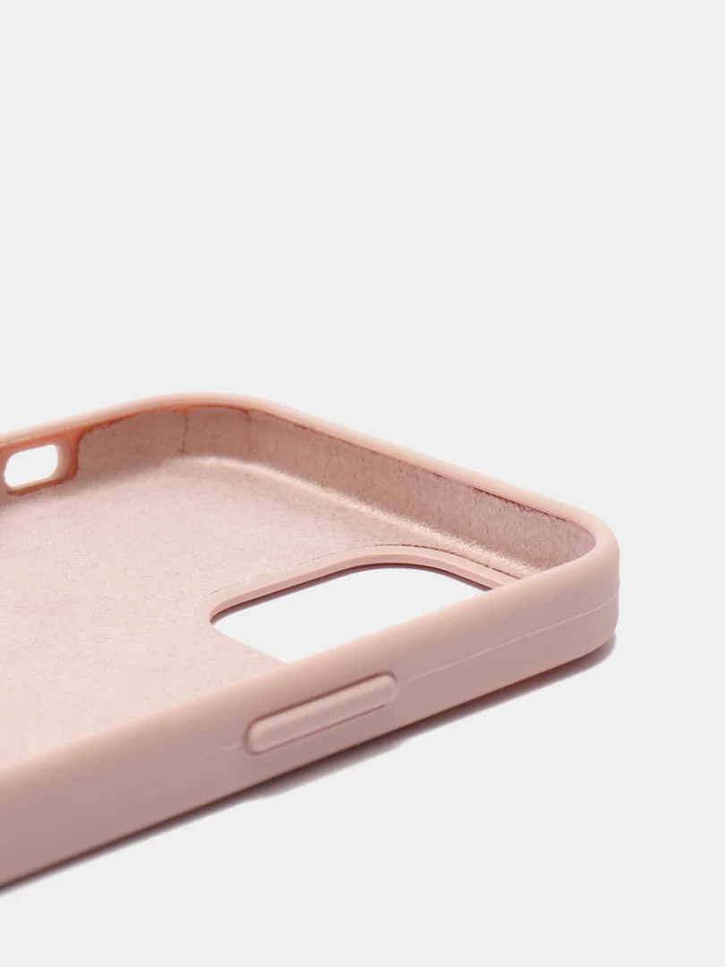 Кремовый чехол Silicone Case для iPhone 12/12 Pro