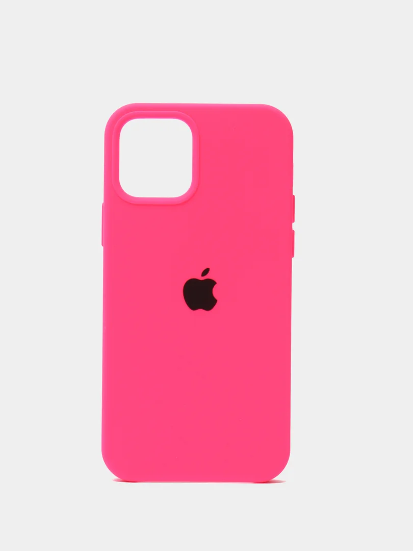Розовый чехол Silicone Case для iPhone 12/12 Pro