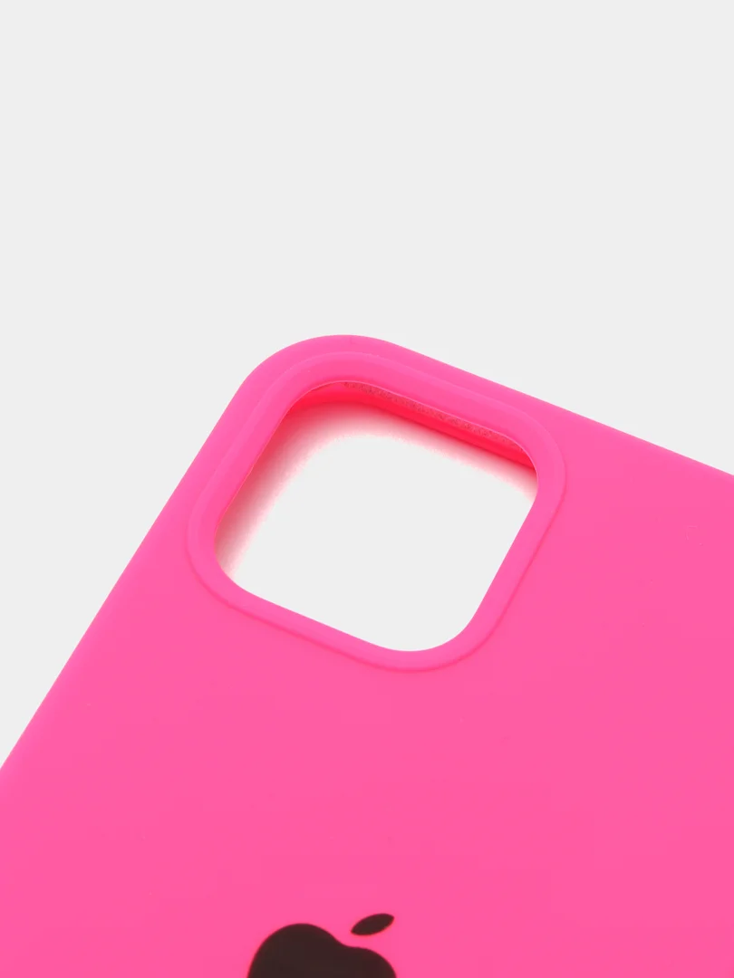 Розовый чехол Silicone Case для iPhone 12/12 Pro