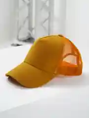 Желтый бейсболка высокая, хлопок, мужская/женская