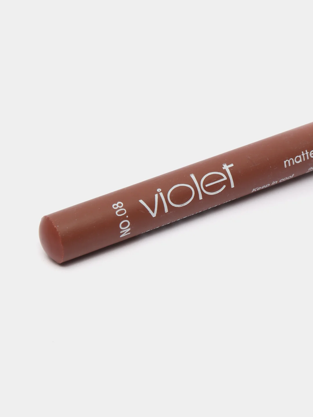 Багровый карандаш-помада Violet для губ, матовый