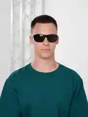 Черный солнцезащитные очки унисекс спортивные, 2 цвета