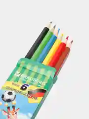 Карандаши цветные  "Football match", 6 цветов, заточенные, картонная упаковка