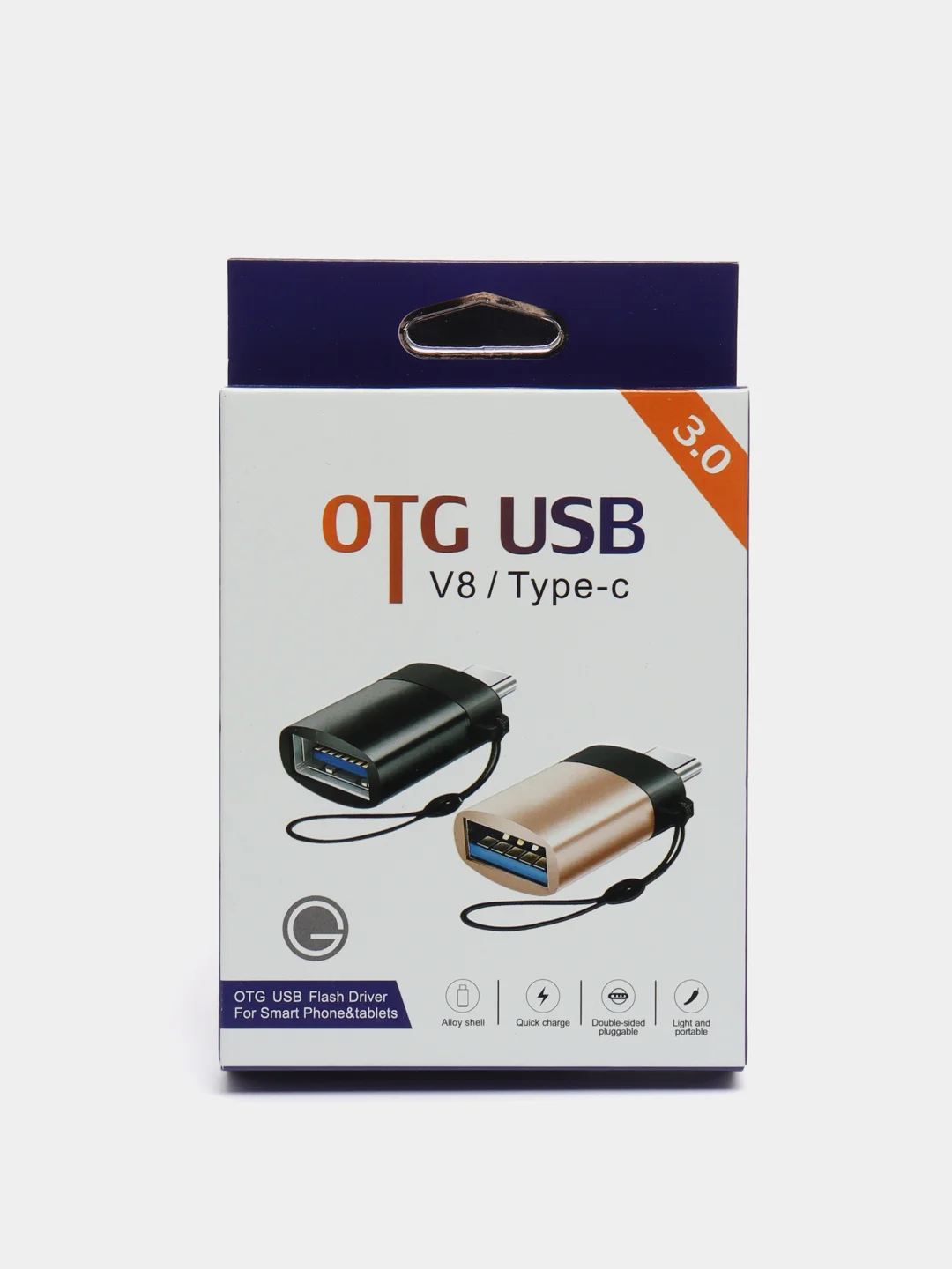 Адаптер-переходник, Type-C вход, USB 3.0, OTG выход