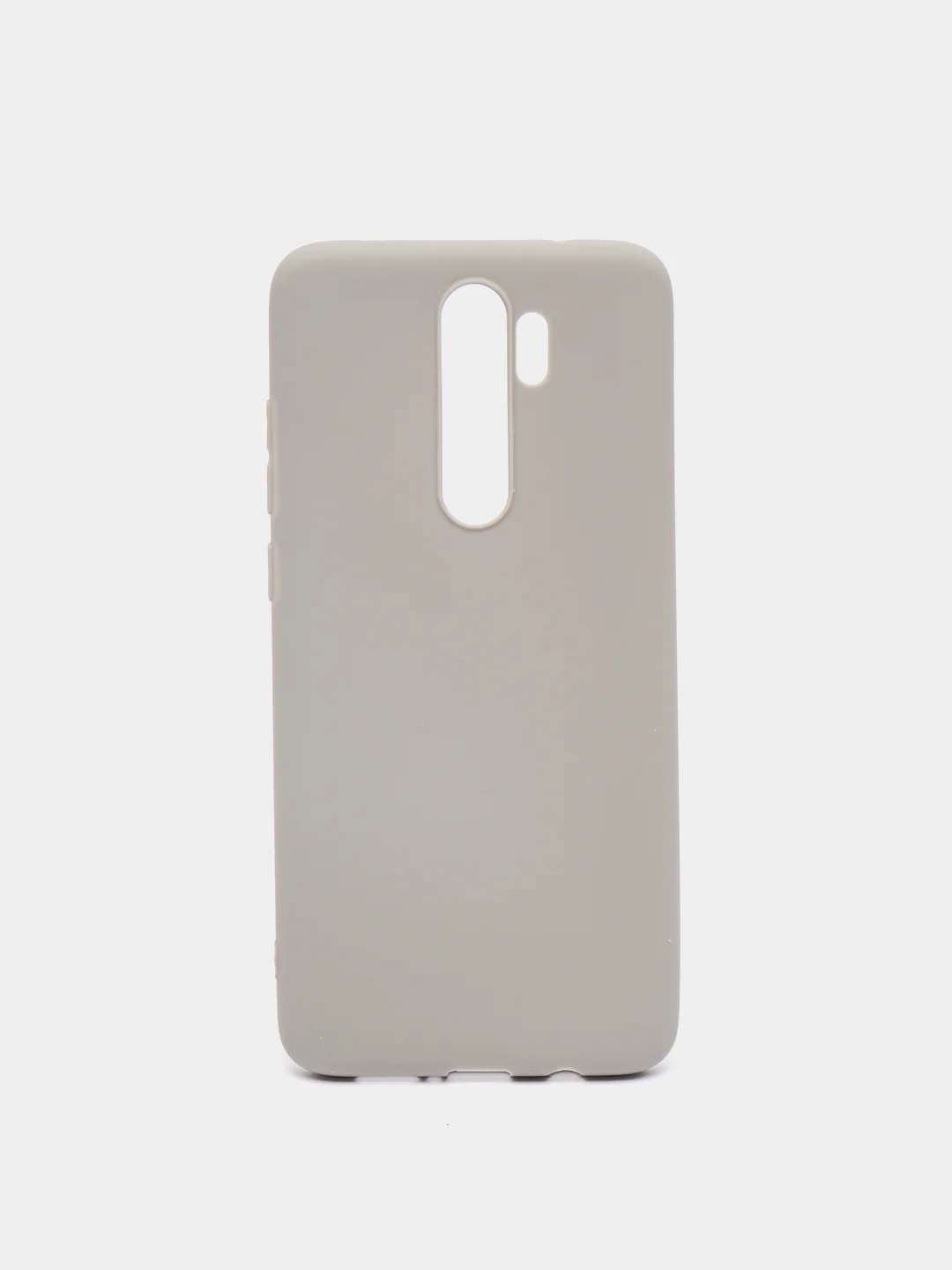 Серый чехол для Xiaomi Redmi Note 8 Pro силиконовый, матовый, однотонный