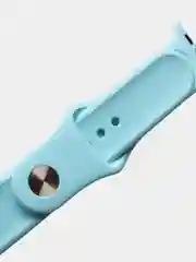 Бирюзовый силиконовый ремешок для смарт часов Apple Watch, силиконовый браслет