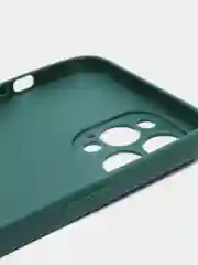 Тёмно-зелёный чехол для iPhone 12 Pro цветной матовый
