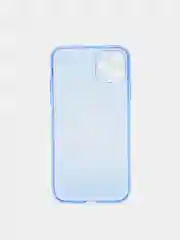 Синий чехол iPhone 11/12/7/7+/X/XR/11PRO MAX /12/12PRO MAX Плотный Цветной глянцевый   1.5mm