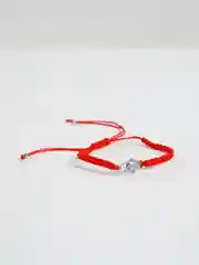 Серебряный браслет красная нить