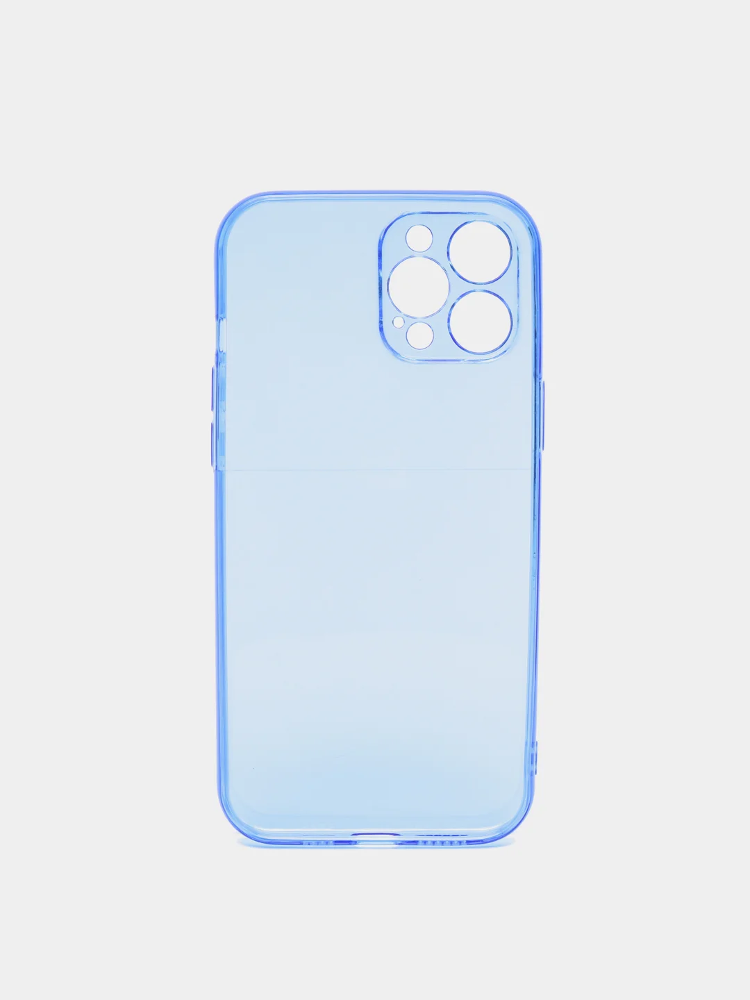 Синий чехол iPhone 11/12/7/7+/X/XR/11PRO MAX /12/12PRO MAX Плотный Цветной глянцевый   1.5mm