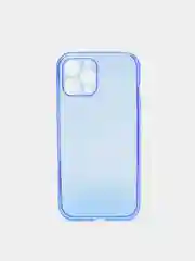Синий чехол iPhone 11/12/7/7+/X/XR/11PRO MAX /12/12PRO MAX Плотный Цветной глянцевый   1.5mm