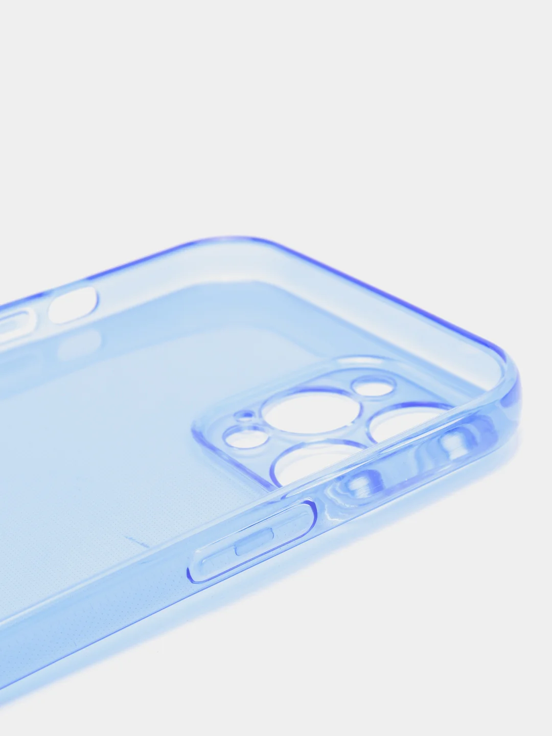 Синий чехол iPhone 11/12/7/7+/X/XR/11PRO MAX /12/12PRO MAX Плотный Цветной глянцевый   1.5mm