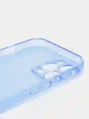 Синий чехол iPhone 11/12/7/7+/X/XR/11PRO MAX /12/12PRO MAX Плотный Цветной глянцевый   1.5mm