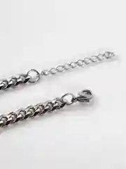 Серебряный браслет мужской из нержавеющей стали, цепочка на руку