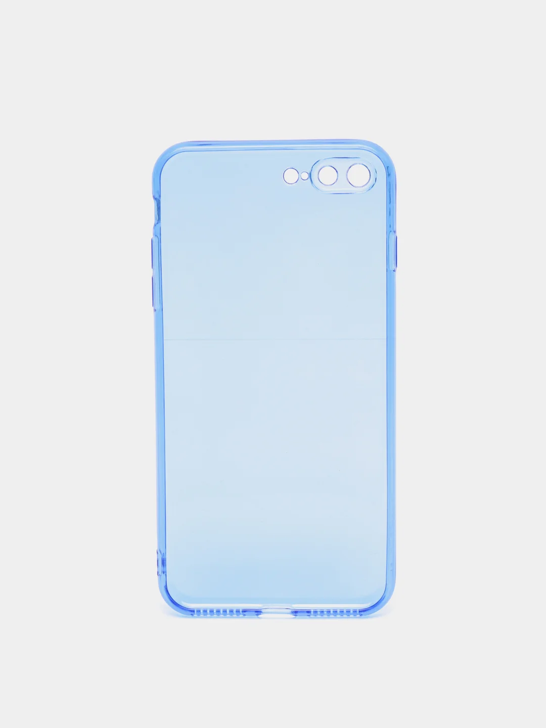 Синий чехол iPhone 11/12/7/7+/X/XR/11PRO MAX /12/12PRO MAX Плотный Цветной глянцевый   1.5mm