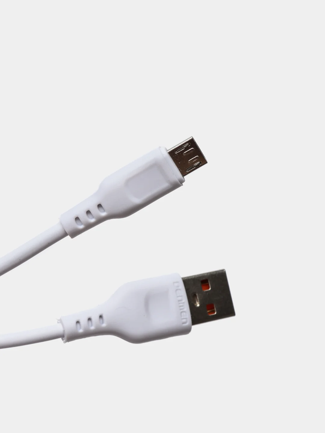 Сетевое зарядное устройство Denmen DC02 с проводом Type-C, microUSB, Lightning, 2.4 A