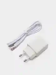 Сетевое зарядное устройство Denmen DC02 с проводом Type-C, microUSB, Lightning, 2.4 A