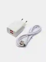Сетевое зарядное устройство Denmen DC02 с проводом Type-C, microUSB, Lightning, 2.4 A