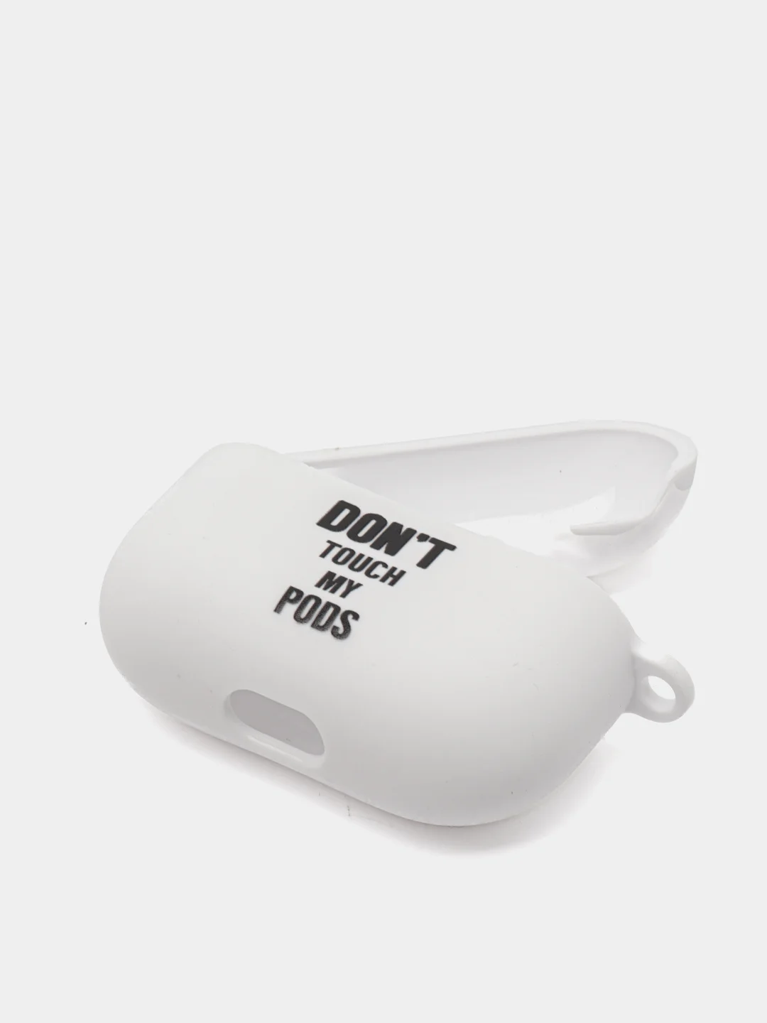 Бежевый силиконовый чехол для наушников Airpods Pro с принтом Nike, Nasa (Найк, Наса))