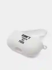 Бежевый силиконовый чехол для наушников Airpods Pro с принтом Nike, Nasa (Найк, Наса))