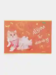 Зеленый альбом для рисования 20 листов, А4 скоба