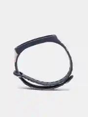 Темно-синий силиконовый ремешок для Xiaomi mi band 3 / 4 / 5 / 6 / 7 принты с цветами