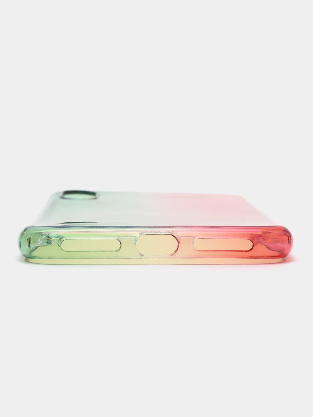 Конфетный чехол iPhone XR, Xs Max силиконовый прозрачный с градиентом