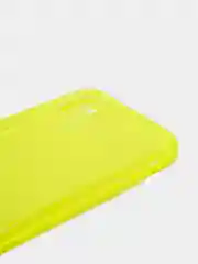 Желтый чехол для iPhone 11 прозрачный цветной силиконовый