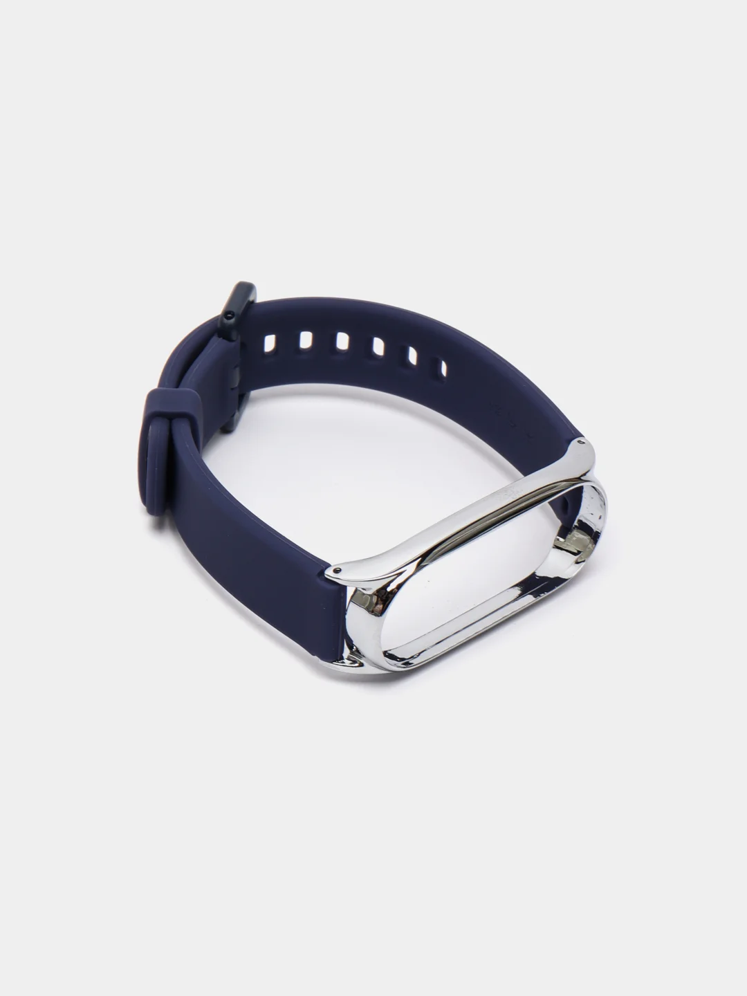 Темно-синий ремешок для Xiaomi mi band 3, 4, 5, 6, фирменный силиконовый, с металлической капсулой