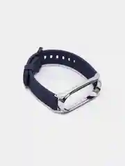 Темно-синий ремешок для Xiaomi mi band 3, 4, 5, 6, фирменный силиконовый, с металлической капсулой
