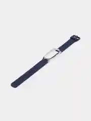 Темно-синий ремешок для Xiaomi mi band 3, 4, 5, 6, фирменный силиконовый, с металлической капсулой