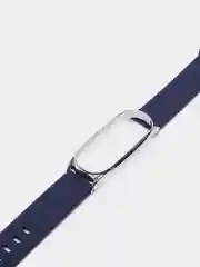 Темно-синий ремешок для Xiaomi mi band 3, 4, 5, 6, фирменный силиконовый, с металлической капсулой