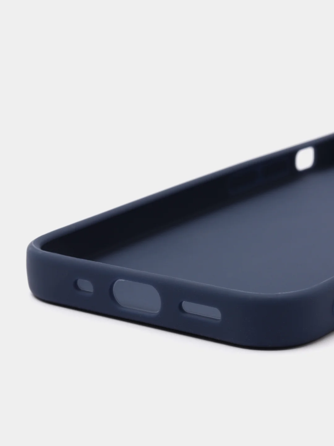 Темно-синий чехол iPhone 7/8 SE(2020), 7+/8+, XR, 11, 12 mini, 12/12 pro, 12 pro max, силиконовый