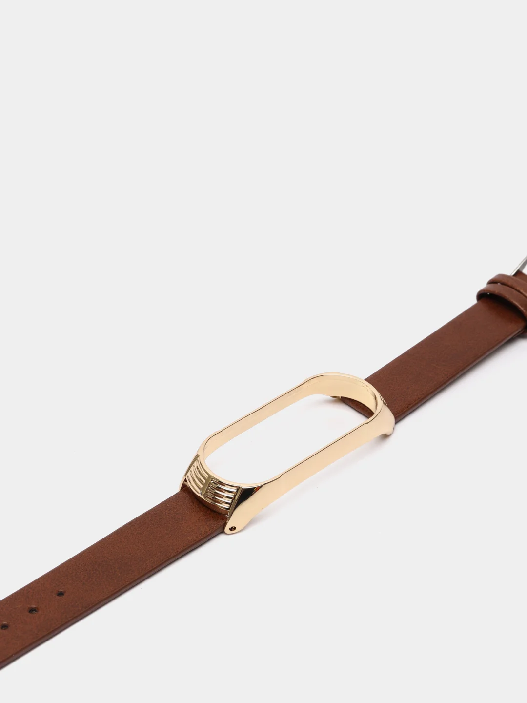 Терракотовый ремешок для Xiaomi Mi band 3, 4, 5, 6 кожаный, для фитнес браслета