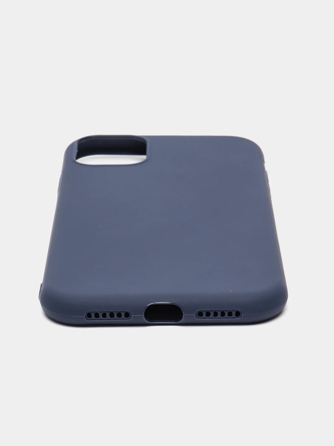 Темно-синий чехол iPhone 7/8 SE(2020), 7+/8+, XR, 11, 12 mini, 12/12 pro, 12 pro max, силиконовый