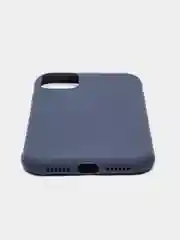 Темно-синий чехол iPhone 7/8 SE(2020), 7+/8+, XR, 11, 12 mini, 12/12 pro, 12 pro max, силиконовый