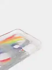 Коричневый чехол Samsung Galaxy M31 (Самсунг Галакси М31) переливающийся жидкий с блестками