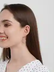 Серебряный серьги "Сердце"