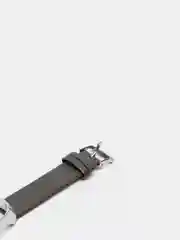 Серый ремешок для Xiaomi Mi band 3, 4, 5, 6 кожаный, для фитнес браслета